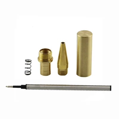 RTS Cheap Solid Copper Taiwan Woodturning Pen Kit Gold Metal Penn State Roller Ball Point Pen Making Tools Roller Pen
