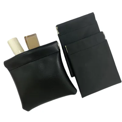 High-Luxury PU Leather Dust-Proof Bag with Magnetic Suction Automatically Closes-for Jewelry Necklace Bracelet or Gift