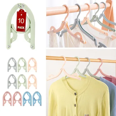 A Folding Plastic Colorful Convenient and Multi-functional Clothes Drying Rack for Bathroom Travel Business Trips and Hotels