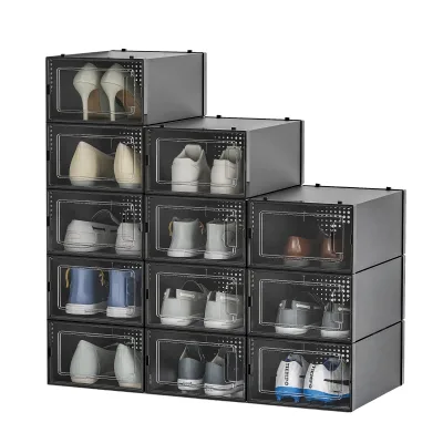 OEM Waterproof Storage Boxes Stackable Cardboard Boxes Foldable Shoe Boxes