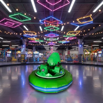 High Quality Battery Inflatable Bumper Car with LED Lights for Sale