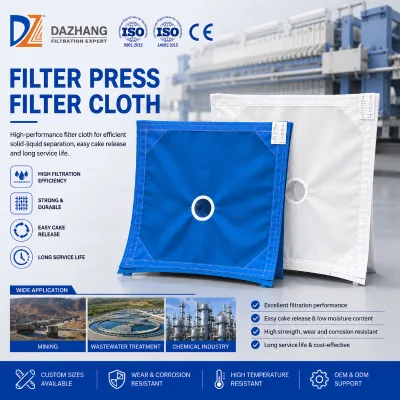 DAZHANG High Performance Industrial Filter Cloth for Filter Press Machine Solid Liquid Separation Filter Fabric