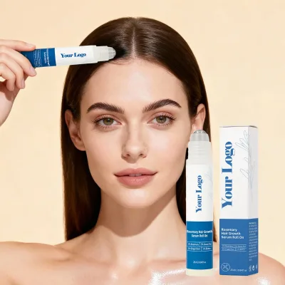 Hot Arrival Vegan Herbel Rosemary Hair Growth Roll on Serum Refreshing Thickening Help Hair Growth Leave in Essence