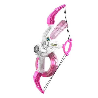 EnjoyStar Best Gift 2in1 Summer Outdoor Electric Bubble Bow Arrow Water Gun Lighting Launcher Electronic Toy for Kids
