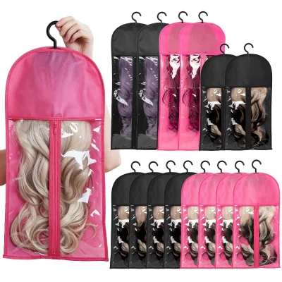 Wig Dust Storage Bag Reusable Protective Hair Accessories Dustproof Zipper Bag