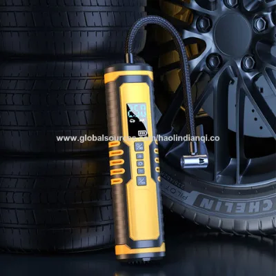Multifunction Wireless Tire Inflator for Vehicle Tyre Inflator Air Pump With Power Bank Led Light LCD display
