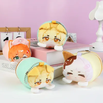 For Cute Soft Eco-Friendly Simulation Plush Keychain Doll Pendant Mini Stuffed Student Bag Charm Custom