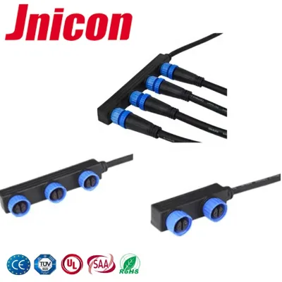 IP68 Waterproof Electrical F Type Cable Male Female Connector for Led Module Street Light