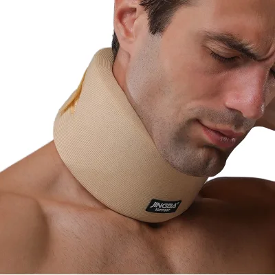 JINGBA Professional Unisex Soft Neck Brace for Neck Pain Support Adjustable Soft Foam Cervical Collar Stabilizer Relieves Pain