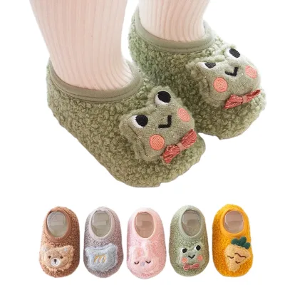 Anti-slip Soft Sole Cartoon Early Education Baby Shoes Baby Toddler Shoes and Socks Covers