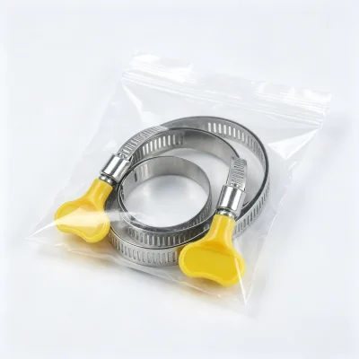 Heavy Load Fluid Pipe Locking Hardware American Hose Clamp Polished Anti Wear Steel Clamp Flexible Size