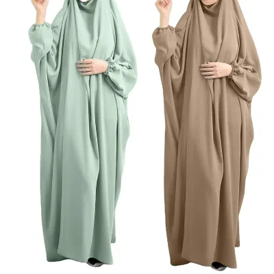 Traditional Muslim Women's Clothing Dubai Muslim Abaya Robe Dresses Plus Size Islamic Dress for Muslim Women