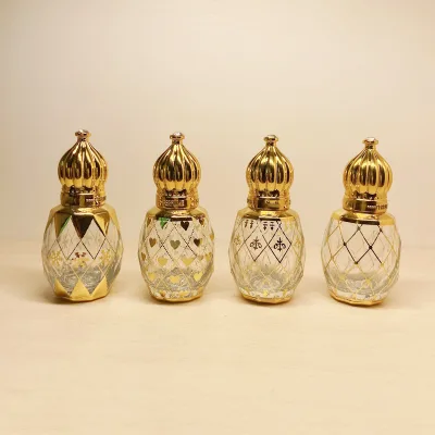 8ml Arab Perfume Ball Bottle Gold Luxury Recyclable Perfume Bottle with Ball