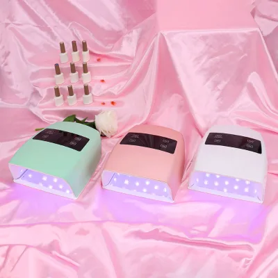 New 2023 Large Screen HD Display Rechargeable Nail Lamps Cordless 96w Equipments Uv Nail Led Lamp
