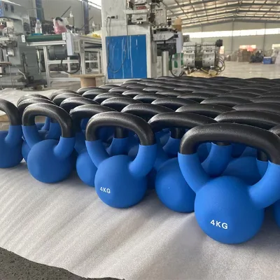 Wholesale Fitness Equipment Custom Neoprene Cast Iron Kettlebell Set Portable Free Weights for Effective Strength Training