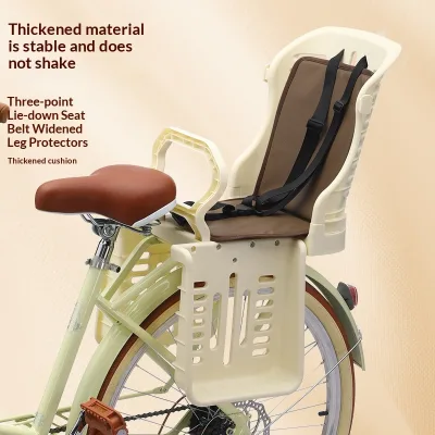 Cross-border Wholesale Mountain Bike Electric Vehicle Child Seat Thickened Material Three-Point Safety Belt Widened Guardrail