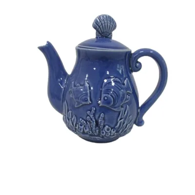 Christmas Ceramic Star Fish Teapot Custom Accept