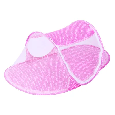 Foldable Baby Mosquito Net Fashion Zipper Baby Mosquito Net Cartoon Boat Mosquito Net Infant Stroller Summer