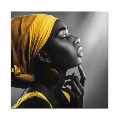Modern Luxury Canvas Print Wall Poster African American Oil Painting Fashion Wholesale Home Decorative Wall Art