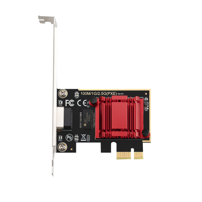 Factory Direct 10/100/1000/2.5G  RJ45 Network Card  Realtek8125(PXE) for Pc 2.5G Network Cards