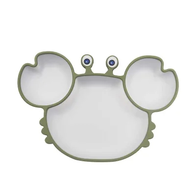Wholesale 100% Food Grade Cute Design Silicone Baby Suction Plate Baby Dinner Tableware for Toddlers