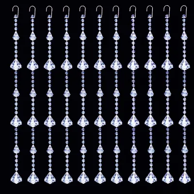 Wedding Acrylic Beads Curtain Beautiful Ceiling Decoration Clear Earth Beads Door Curtain Wedding Beaded Drape