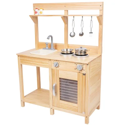 Wooden Kitchen Toy Smart Kitchen for Kids Play Outdoor Water Kitchen Toys