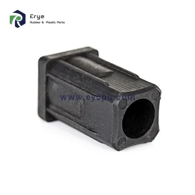Custom Square Plastic Plugs Black Threaded Protective Unistrut With Square Plastic End Caps Injection Molding Service Supplier
