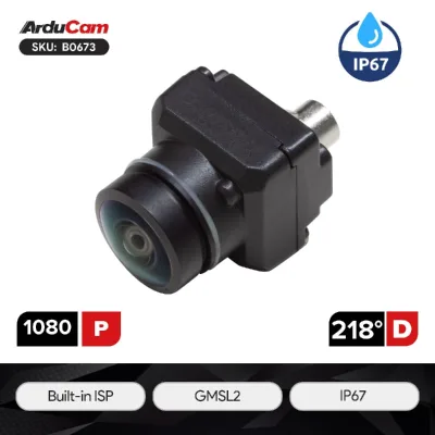 Chipboard RapidRange 1080P Low Light 195 Gmsl2 Fisheye Camera, Ip67 Wide Angle Module with Embedded Vision Systems