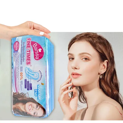 High Quality Womens Pads Winged Shape Ultra Thin Leak Proof and Absorbent Fluff Pulp Sanitary Napkins