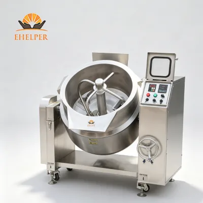 PTFE Wear-resistant Mixing Blades Tilting Mixing Kettle Detachable Agitator for Easy Regular Maintenance