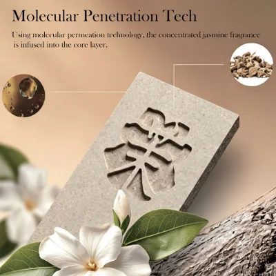 Realistic Wood Grain Texture Melamine-Faced Chipboard Mooli Board 18mm Not Prone to Deformation ISO9001 Certified for House Work