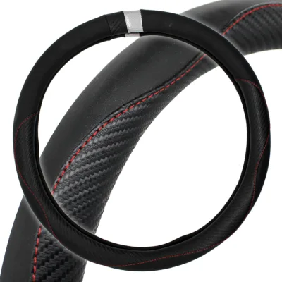 Glitter PU Leather Popular 5d Customized Steering Wheel Covers for Abarth 124 Spider (2016-) 4-Spoke Wheel