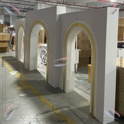 Hot Sales Promotional Acrylic and PVC Open Arch Backdrop 3D Door Events Double Sided Backdrop