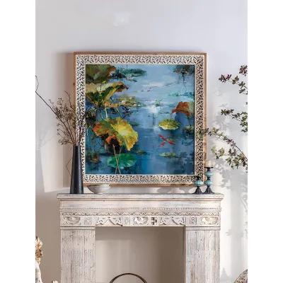 Original Art Factory Wholesale Big Size Square Oil Painting on Canvas Hand-Painted Wall Decor for Home Decor Wall Art