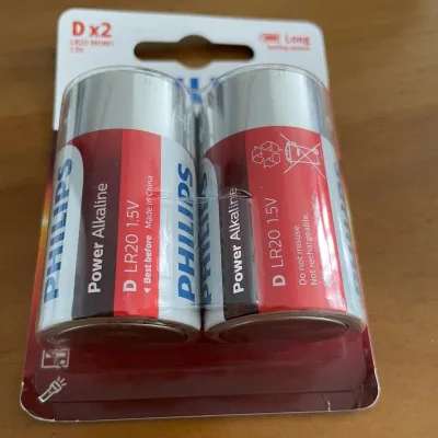 Lower Price and High Quantity FACTORY Outlet 1.5v Primary Dry Cell Philips Alkaline Battery LR20 D Size
