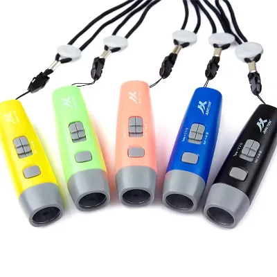 Three Tone Three Sound Adjustable Electronic Whistle for Sport Emergency Situation 3*AAA Battery
