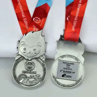 Die Cast Custom Award Medal Sport Event Running Marathon Cycling Swimming Gold Plated Custom Logo OEM Factory Direct
