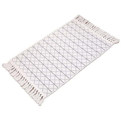 Modern Abstract Geometric Printed Carpet and Area Rug Cotton Woven Floor Mat