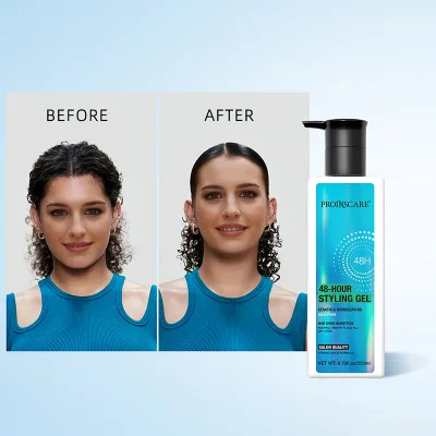 Private Label Hair Gel Moisturizing Strong Hold Anti-Frizz Edge Control Hair Styling Gel