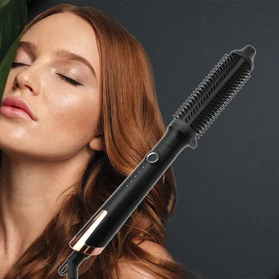 Hair Styler Electric Rise Hot Smoothing Brush Heated Hair Brush PTC Ceramic Heated Hair Curler Volumizer Hot Brush