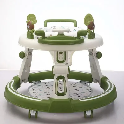 New Popular Racing Car Baby Walker with 8-Wheel Foldable Design Stainless Steel Frame CE Certified for Babies 0-3 Years