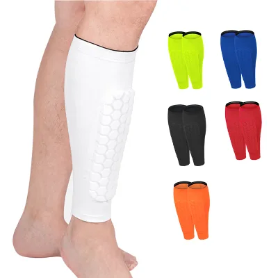 Bulk Padded Compression Calf Sleeves With Honeycomb Protection for Training
