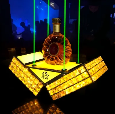 Glow-in-the-Dark for Champagne Wine Rack for Nightclub/KTV Holiday Festival Parties Christmas Chinese New Year Diwali Display