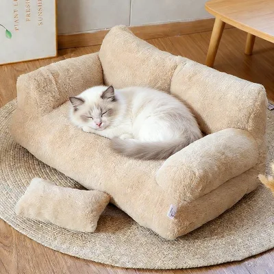Cute Modern Kids' Sofa for Living Room Reading Nook Can Sit Lie and Sleep Pet-friendly Seat Waterproof Soft Foam