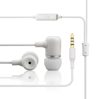 Ceramic Shell Print Design 3.5mm Wired Stereo Handsfree Earphones Earbuds Headphones With Microphone and Answer/ hang up Button