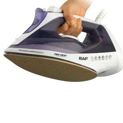 RAF Ceramic Base Plate Handheld Electric Steam Iron Quick Warm-up Anti-drip Thermostat Controlled