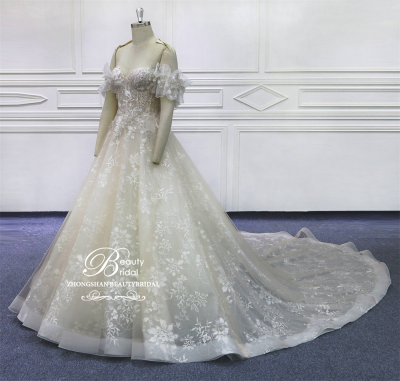 Evening Dress 2023 Wedding Use Fashion Luxury Wedding Lace Ball Gown Bridal Dress