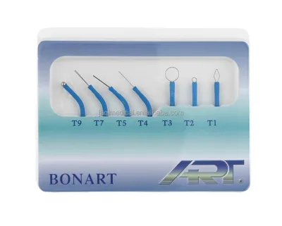 ART-E1 Electric Oral Surgery Unit Accessories Bend Type Blue Work Tips 7pcs Set for Orthodontic Cosmetic Surgery