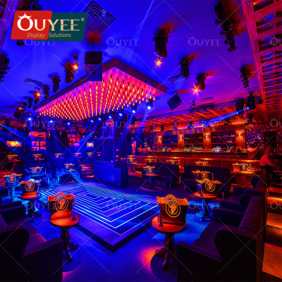 Wooden Cabinet Night Club Table Led Night Club Sound System Decorations for Bar Night Club